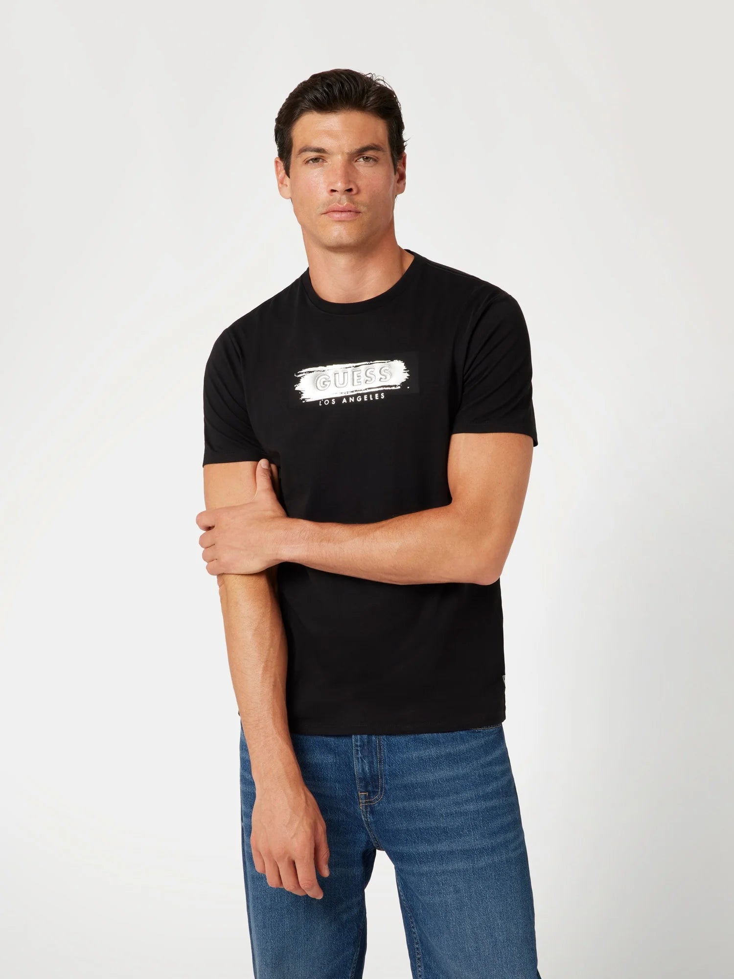 Guess T shirt logo pour homme Victor Victoria